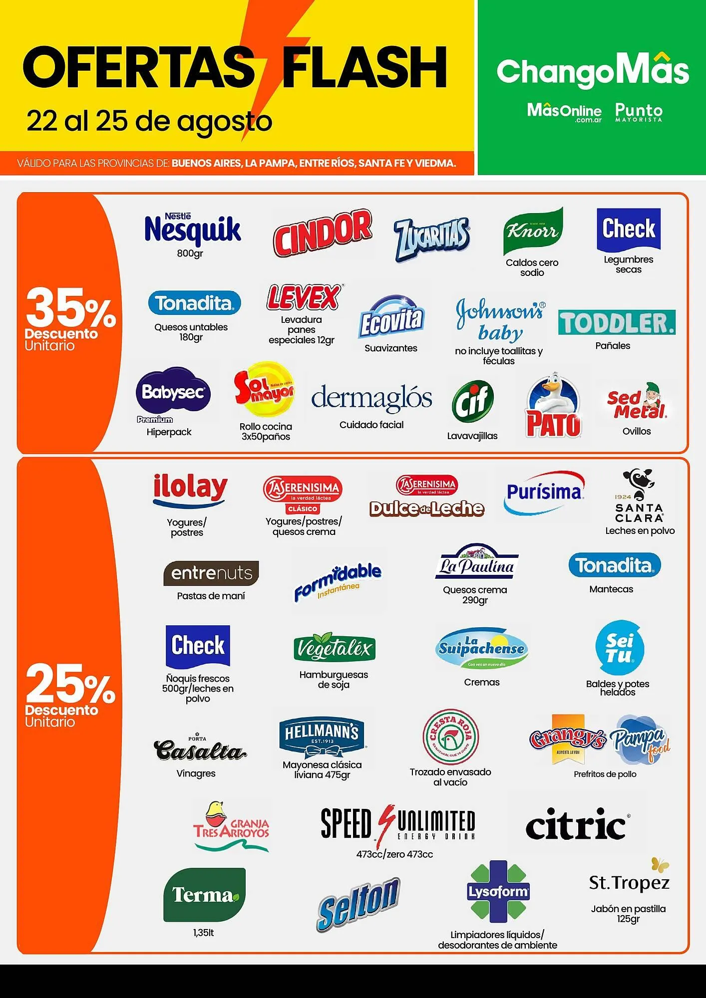 Ofertas de Catálogo Changomas 22 de agosto al 25 de agosto 2025 - Página 3 del catálogo