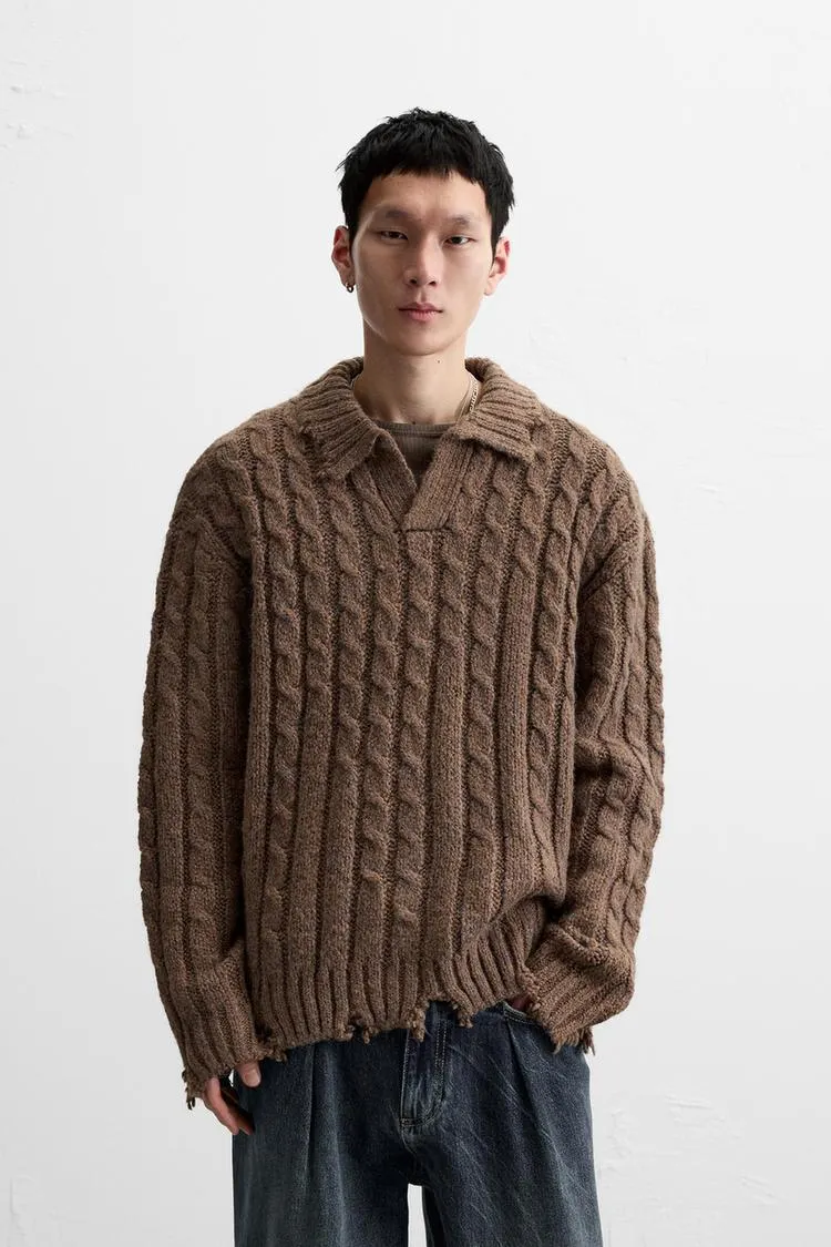 POLO PUNTO TRENZAS EFECTO ROTOS