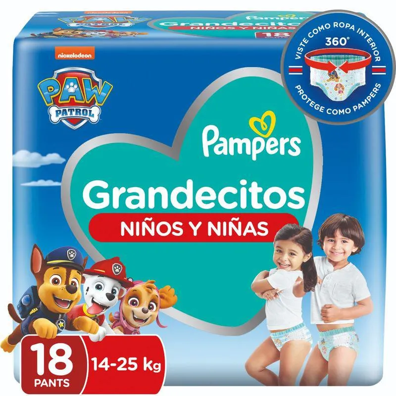 Pañales Pants Easy Up Xxg Pampers 18 Ud.