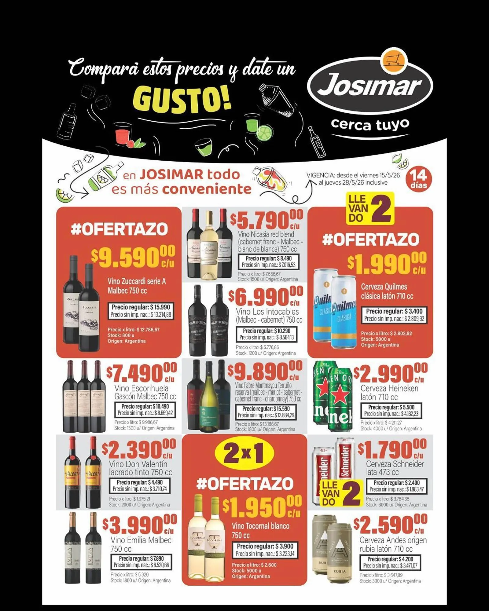 Ofertas de Catálogo Josimar 16 de mayo al 28 de mayo 2026 - Página 1 del catálogo