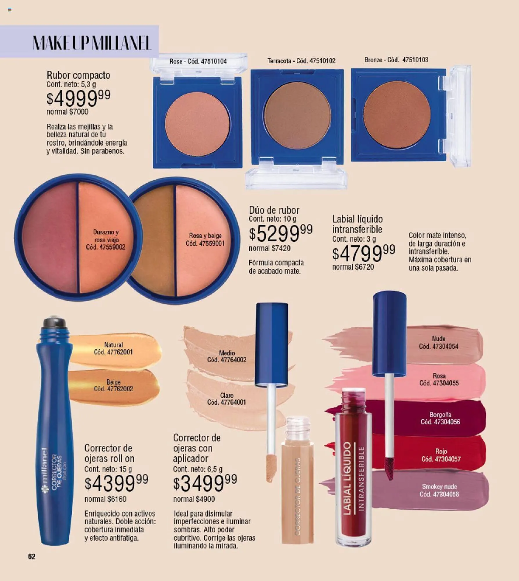 Ofertas de Catálogo Millanel Cosmética 11 de marzo al 7 de abril 2024 - Página 62 del catálogo
