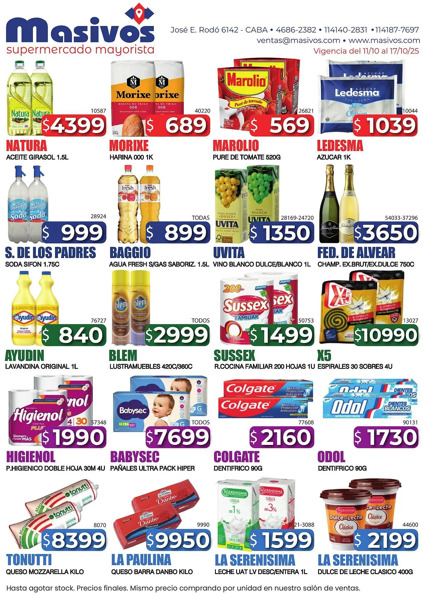 Catálogo Masivos - 1