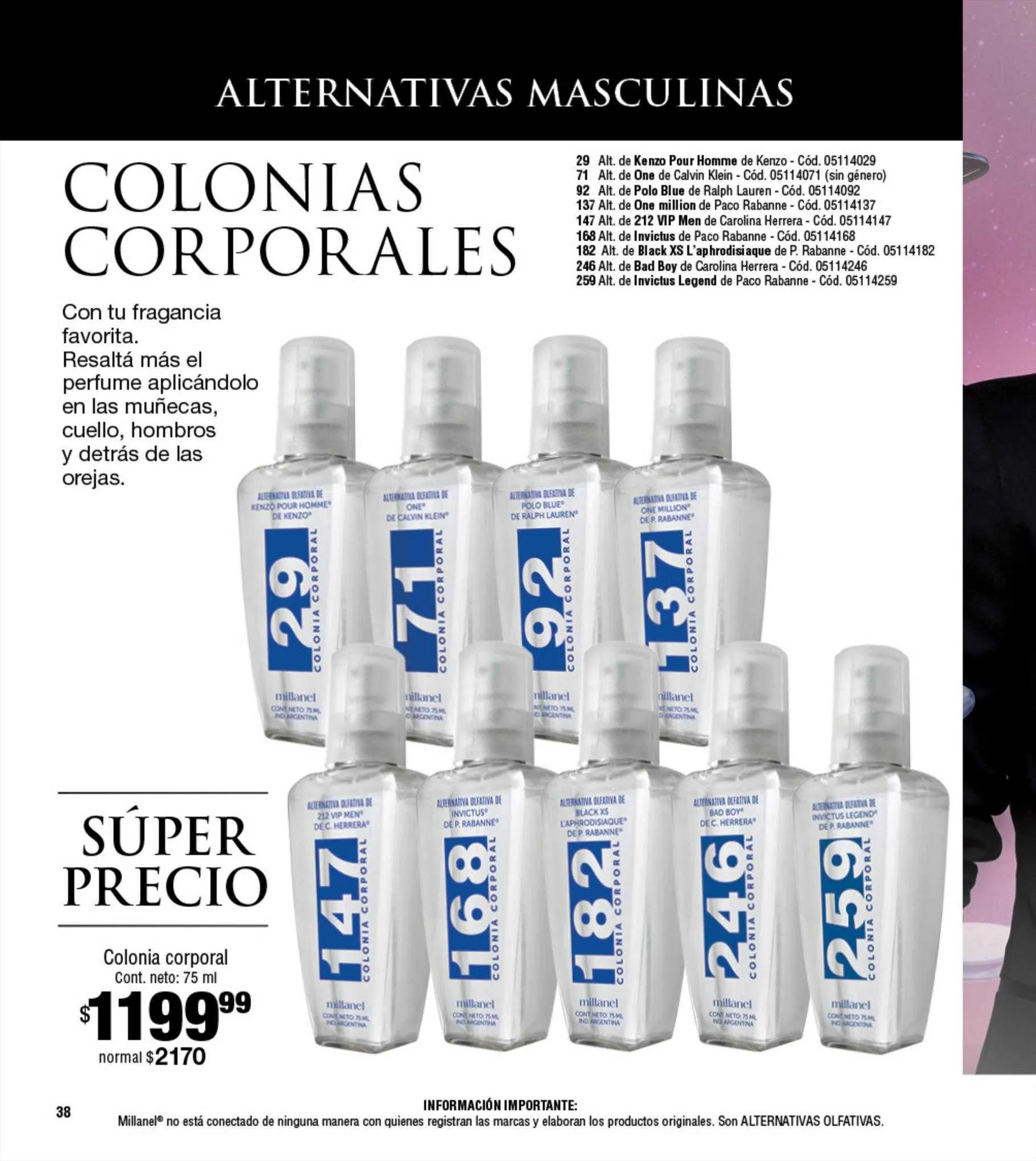 Ofertas de Catálogo Millanel Cosmética 21 de julio al 31 de julio 2023 - Página 38 del catálogo