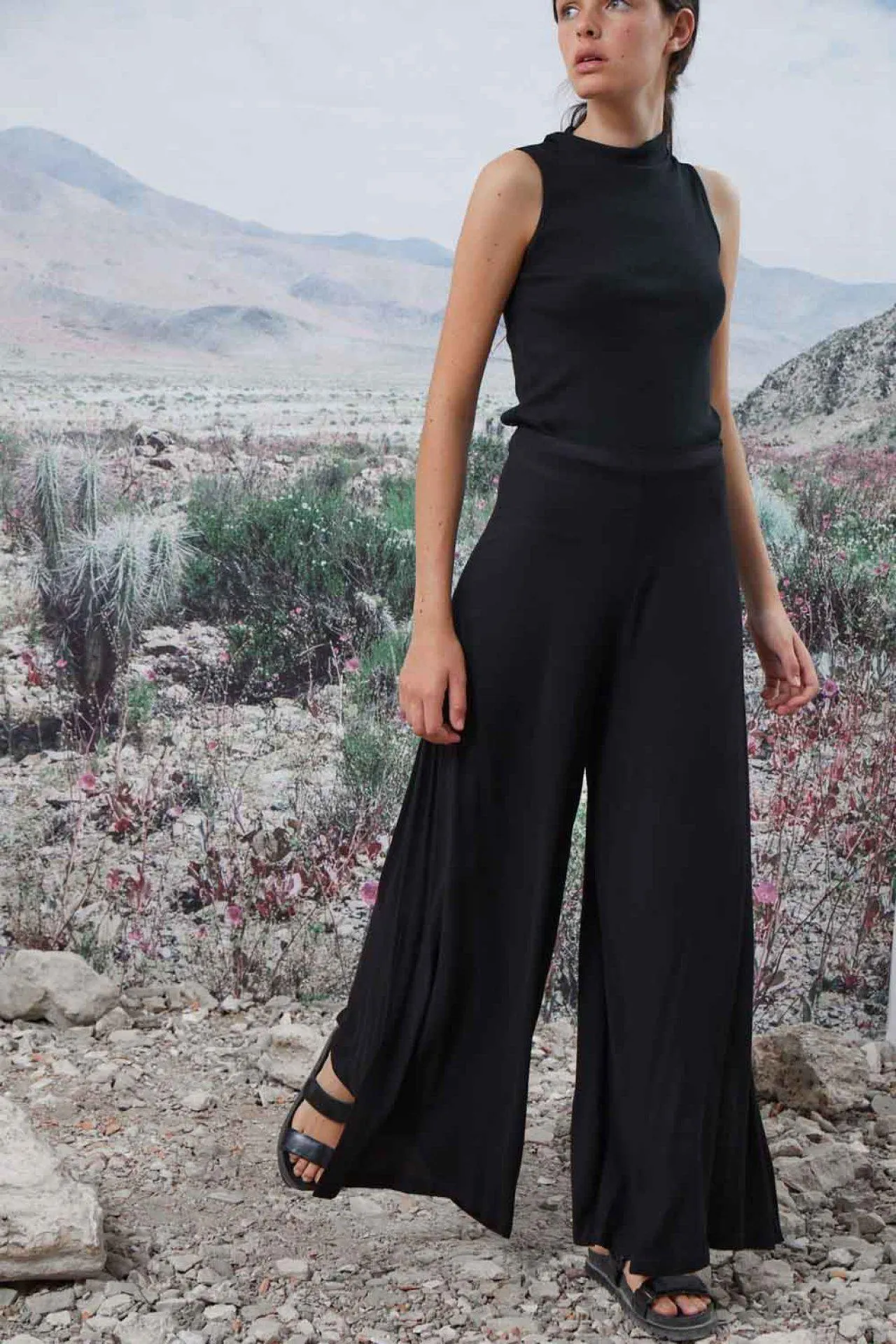 Pantalon Eucalipto Negro