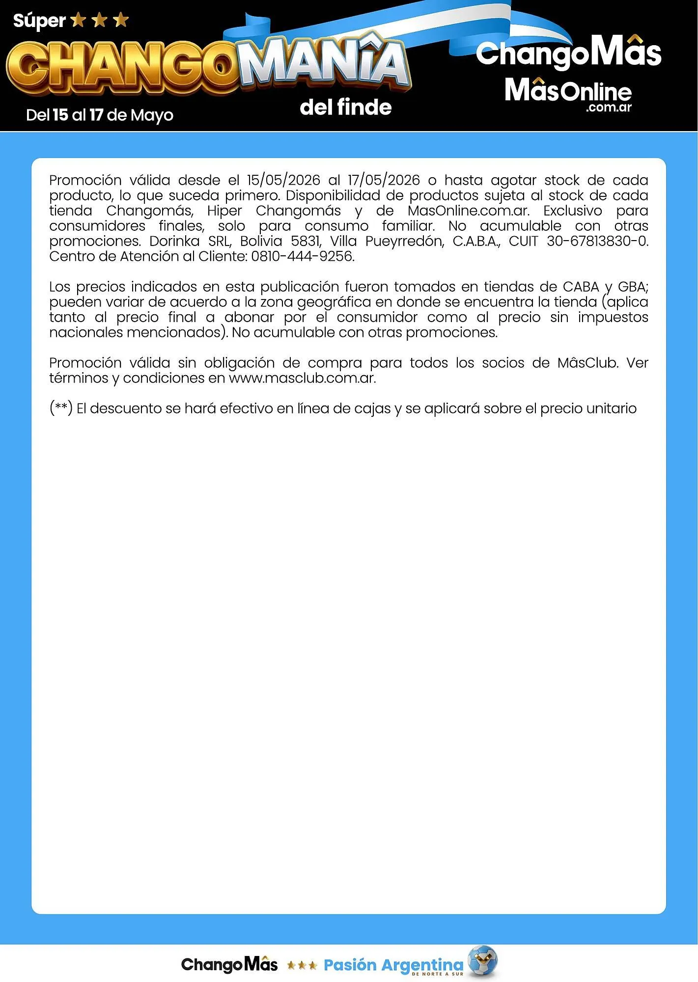 Ofertas de Catálogo Changomas 15 de mayo al 17 de mayo 2026 - Página 3 del catálogo