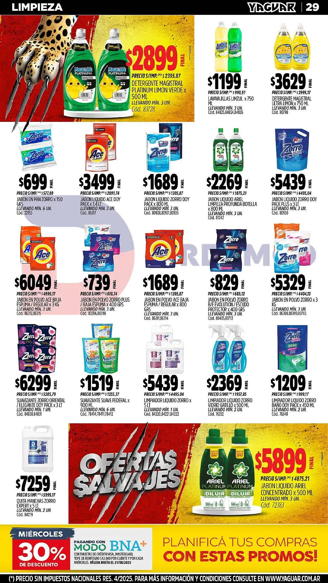 Ofertas de Catálogo Supermercados Yaguar 11 de agosto al 18 de agosto 2025 - Página 17 del catálogo