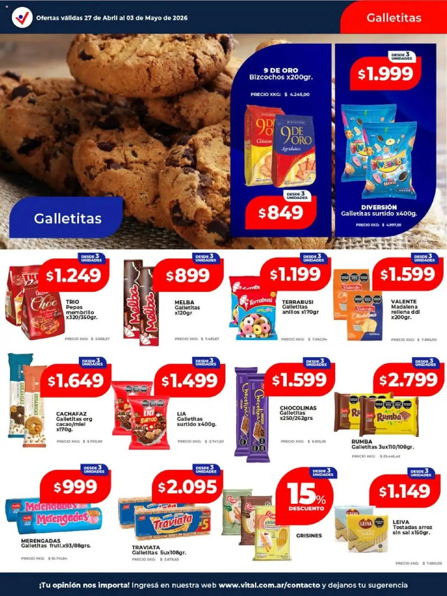 Ofertas de Catálogo Supermayorista Vital 27 de abril al 3 de mayo 2026 - Página 16 del catálogo