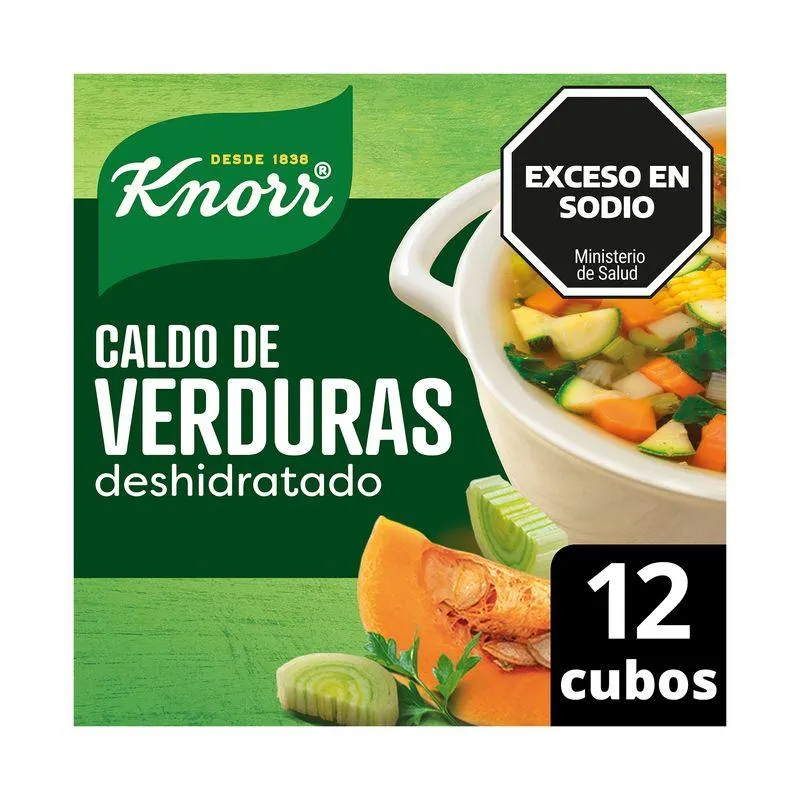 Caldo de verdura en cubos Knorr 12 uni