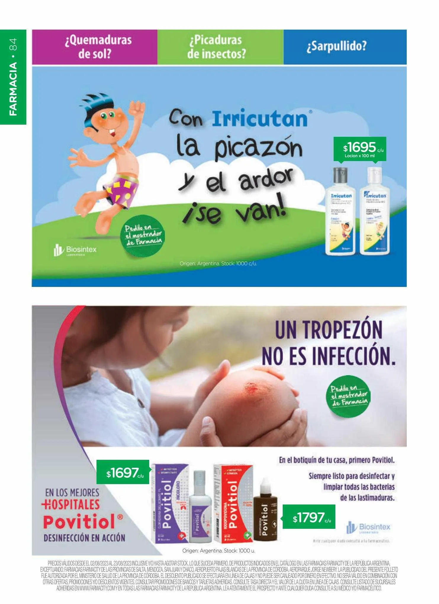 Ofertas de Catálogo Farmacity 1 de junio al 30 de septiembre 2023 - Página 84 del catálogo