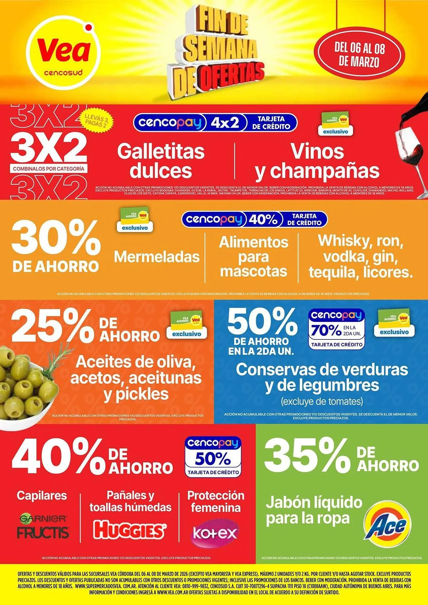 Ofertas de Catálogo Supermercados Vea 6 de marzo al 8 de marzo 2026 - Página 1 del catálogo