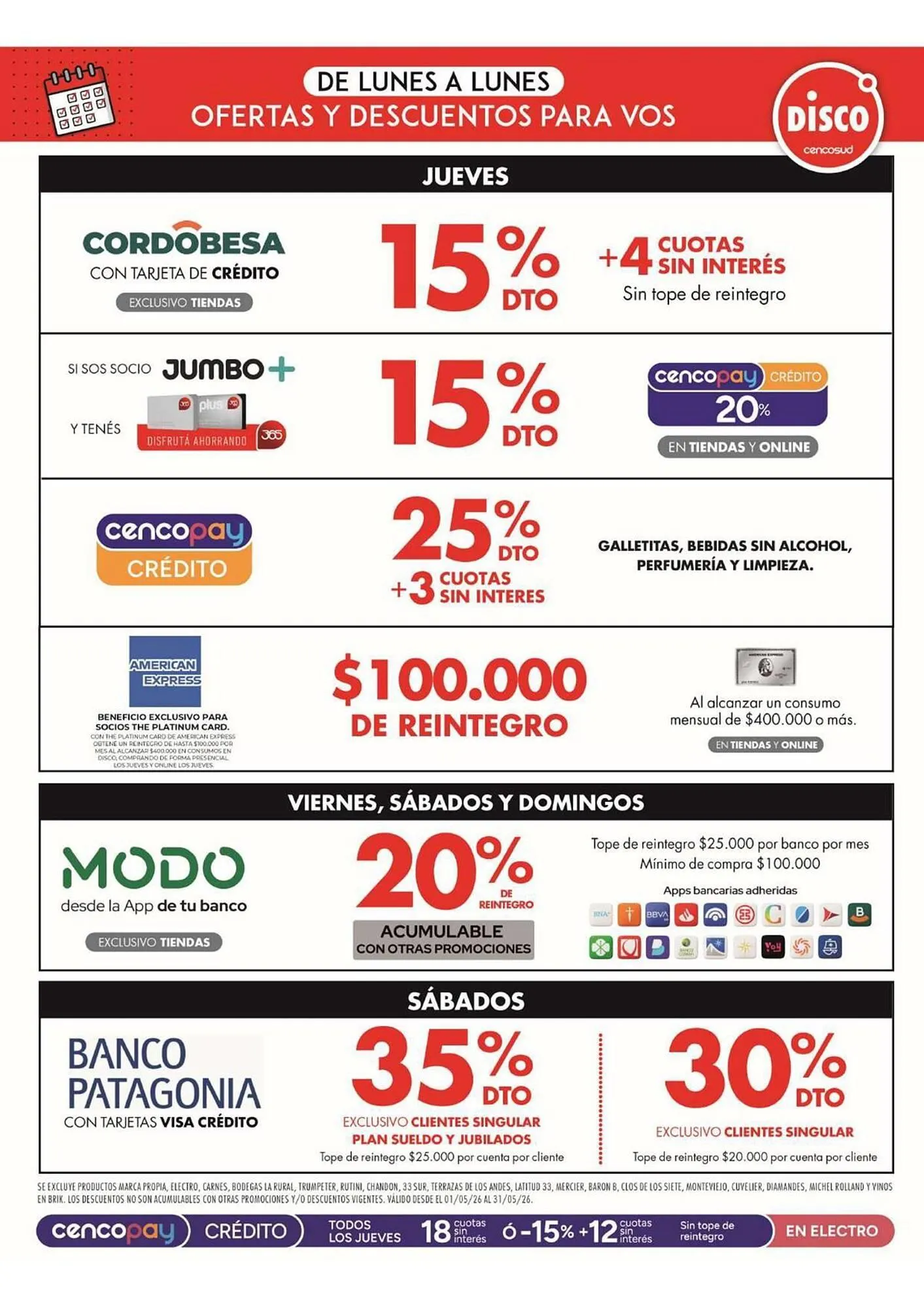 Ofertas de Folleto Disco 15 de mayo al 17 de mayo 2026 - Página 12 del catálogo