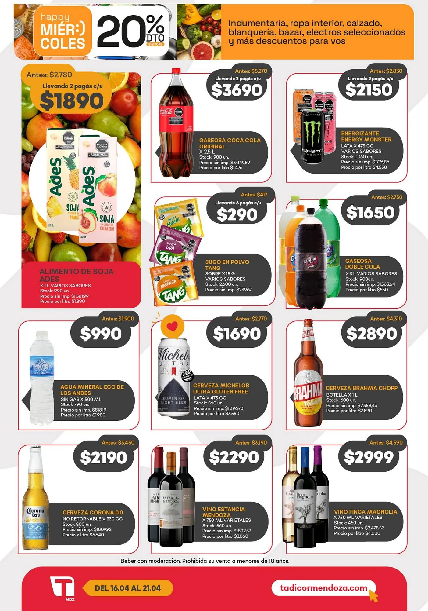 Ofertas de Catálogo Supermercados Tadicor 16 de abril al 21 de abril 2026 - Página 3 del catálogo
