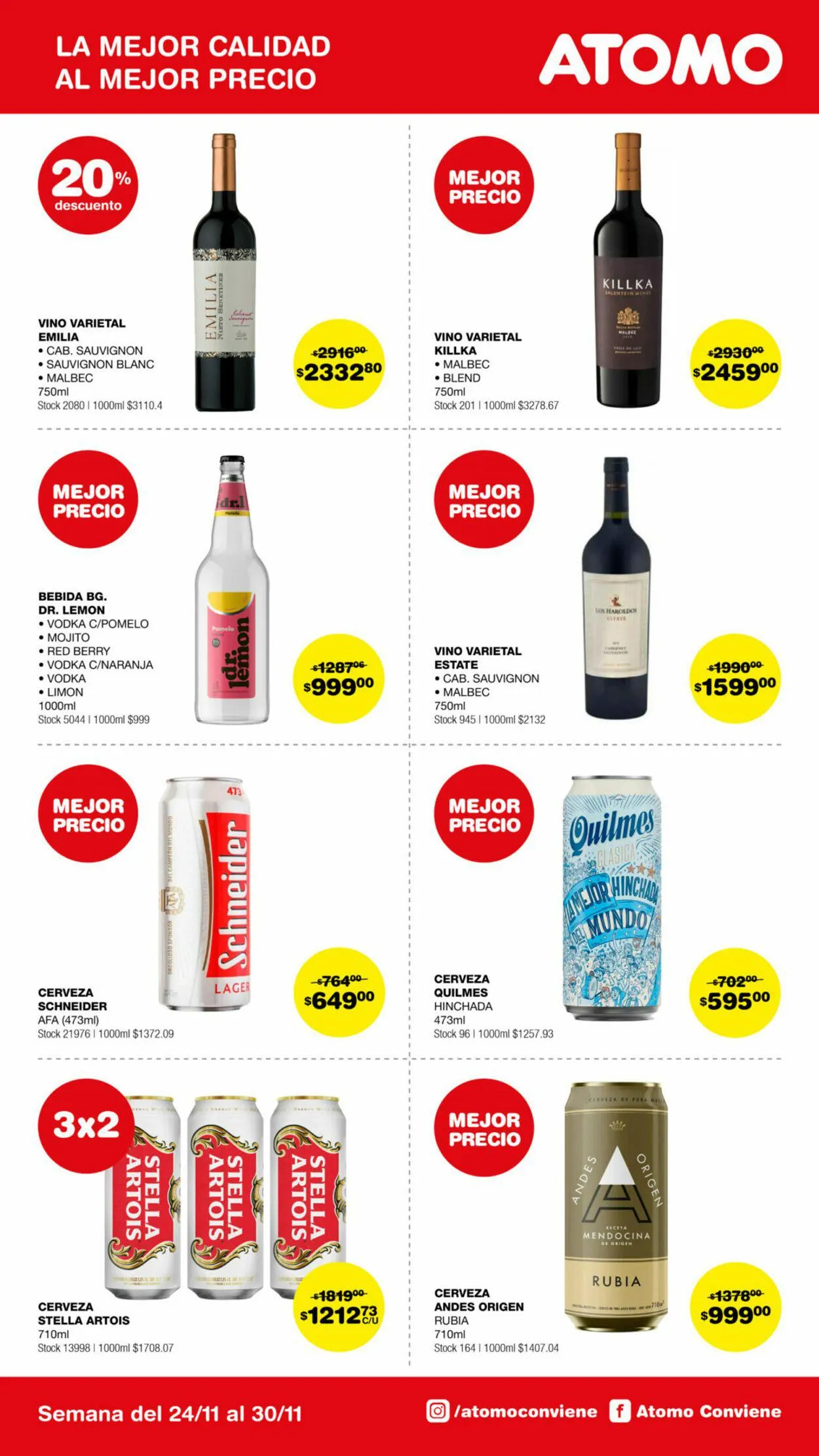 Ofertas de ATOMO Conviene 24 de noviembre al 30 de noviembre 2024 - Página 18 del catálogo