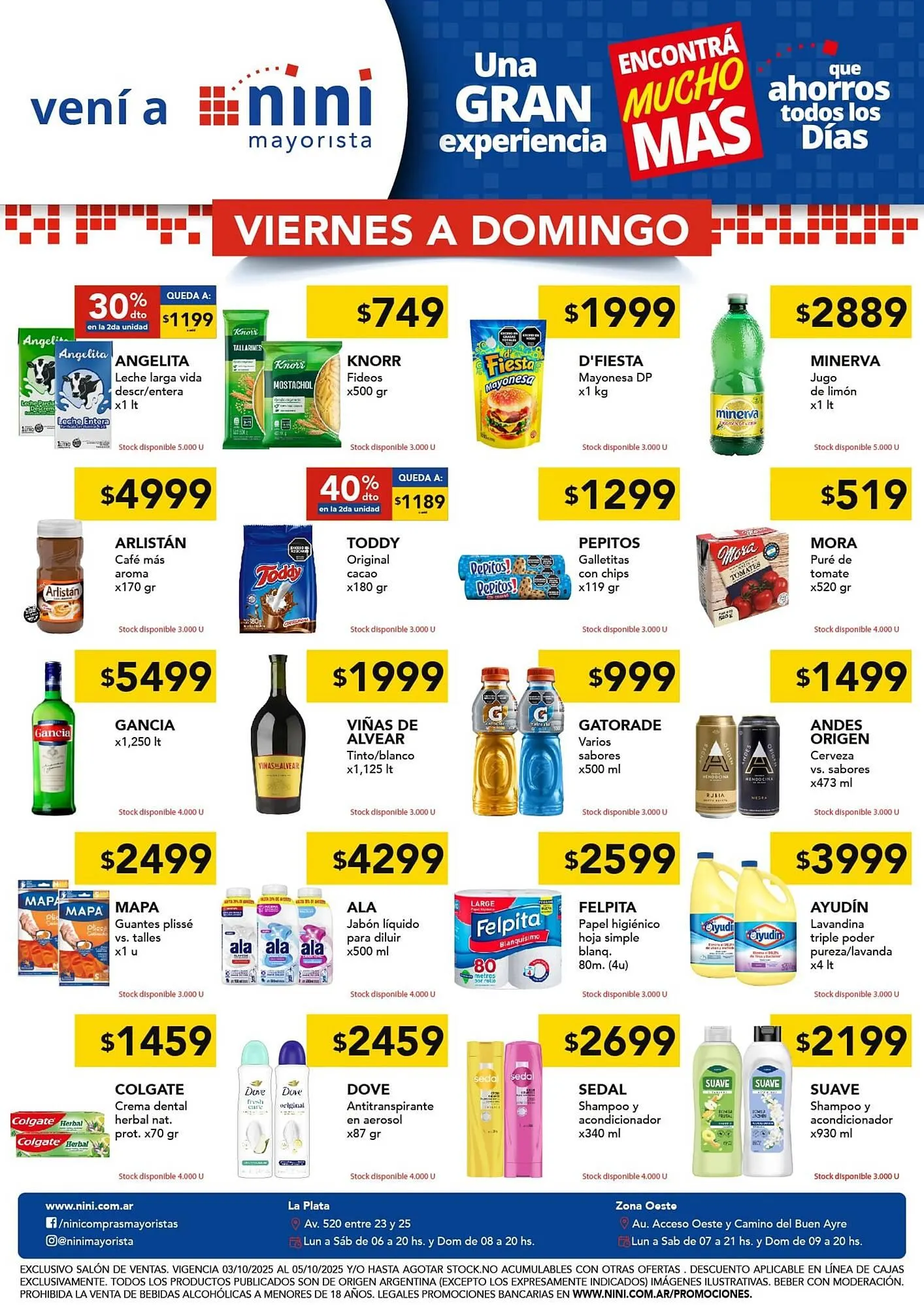 Ofertas de Catálogo Nini Mayorista 3 de octubre al 5 de octubre 2025 - Página 1 del catálogo