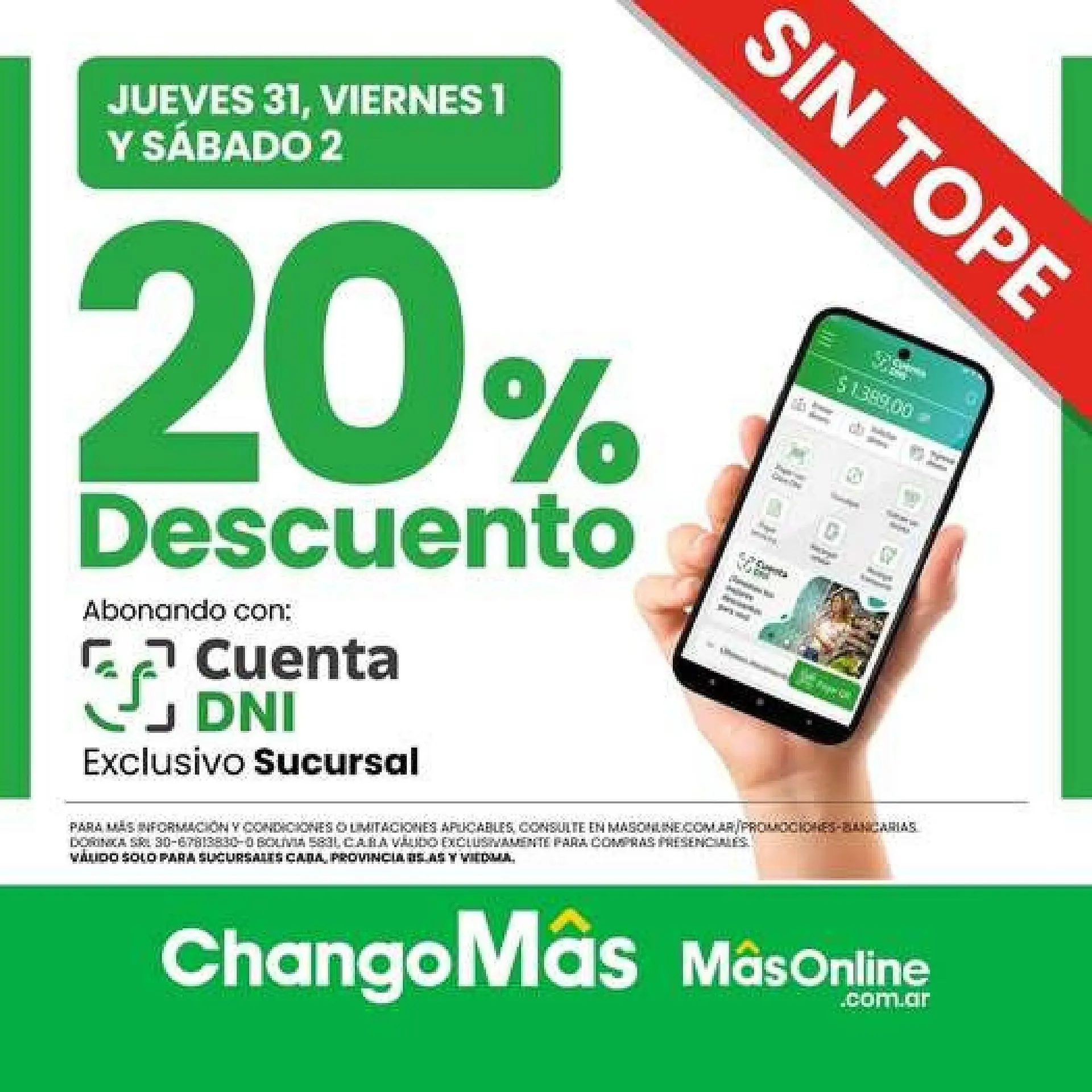 Ofertas de Catálogo Changomas 31 de julio al 1 de agosto 2025 - Página 1 del catálogo
