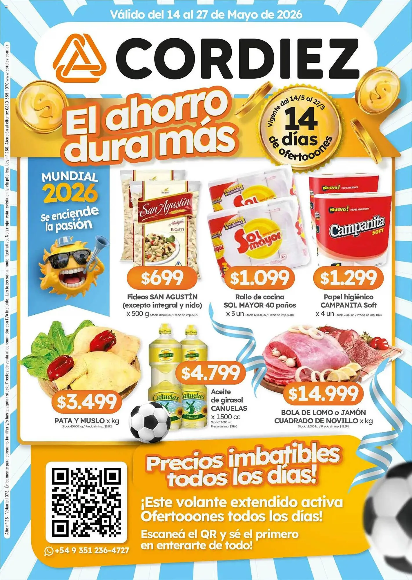 Ofertas de Folleto Cordiez 14 de mayo al 27 de mayo 2026 - Página 1 del catálogo
