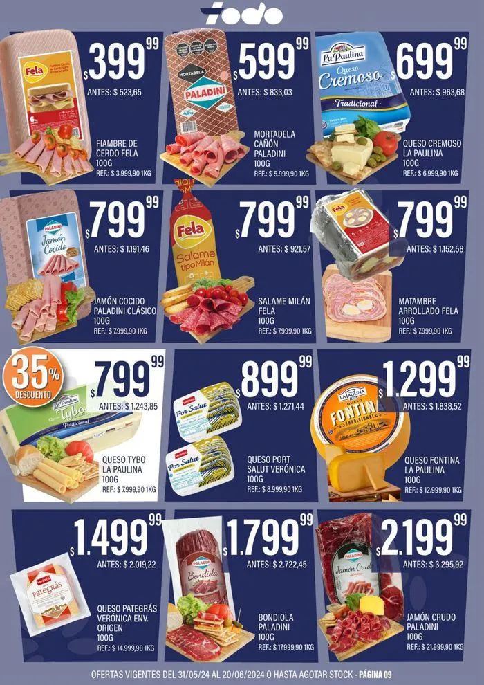 Ofertas de Catálogo Supermercados Todo 31 de mayo al 20 de junio 2024 - Página 9 del catálogo