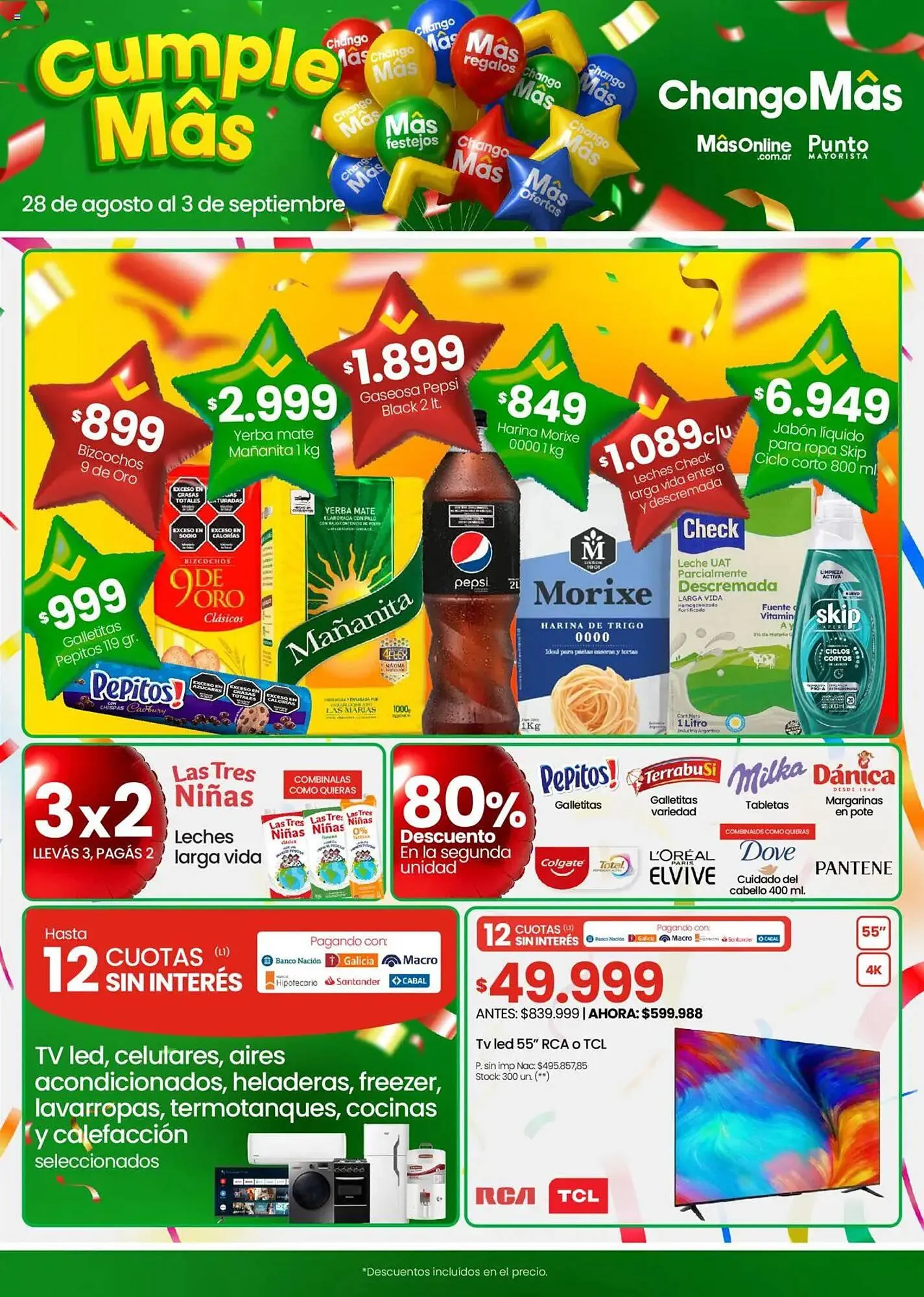 Ofertas de Catálogo Changomas 28 de agosto al 3 de septiembre 2025 - Página 1 del catálogo