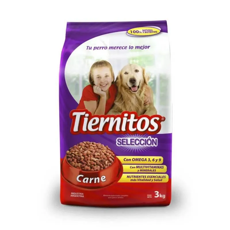 Alimento para Perro Variedad de Carnes Tiernitos x 3 Kg.