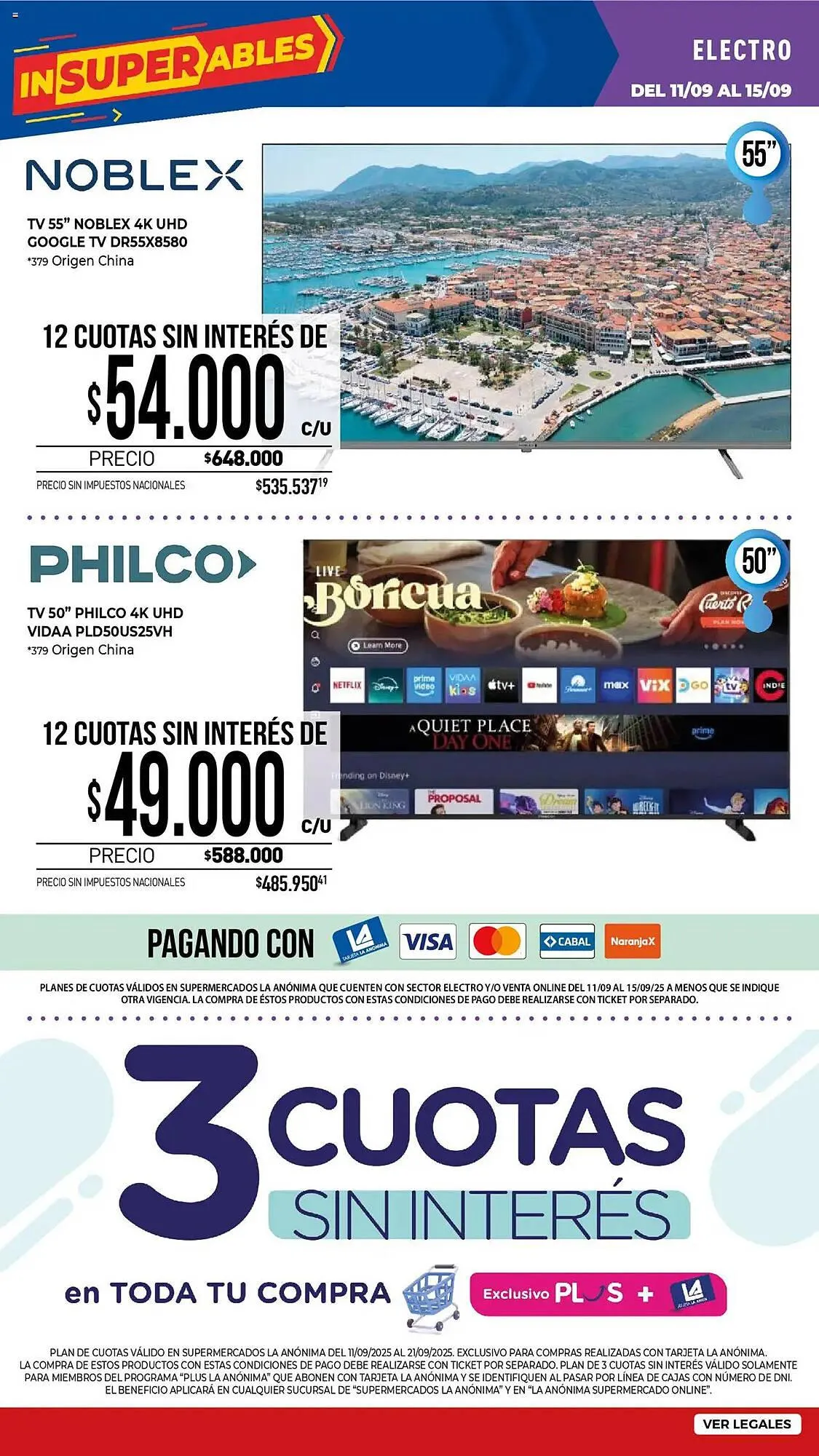 Ofertas de Catálogo La Anonima 11 de septiembre al 21 de septiembre 2025 - Página 36 del catálogo