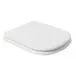 Tapa y asiento para inodoro rectangular de MDF blanco
