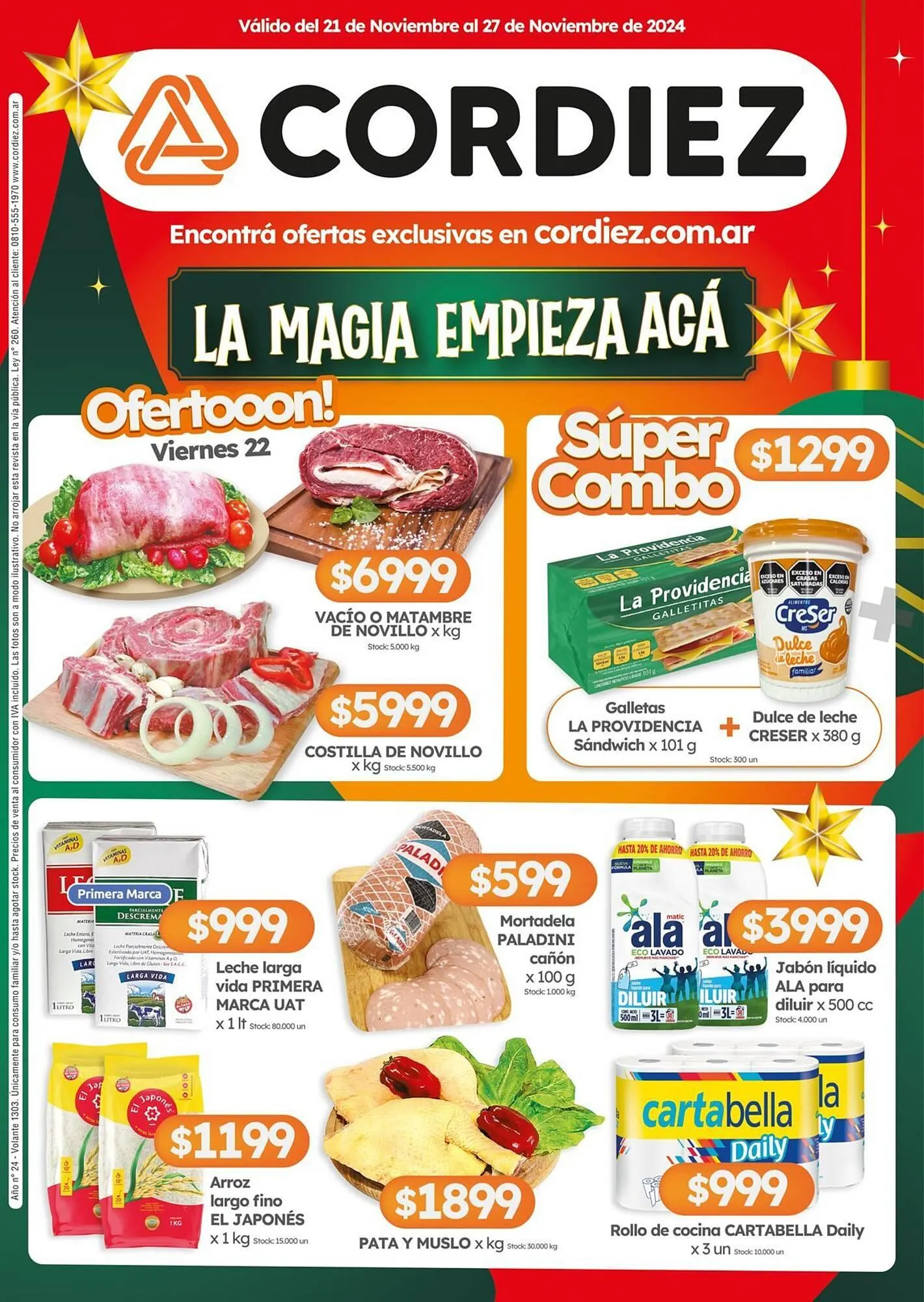 Ofertas de Catálogo Cordiez 21 de noviembre al 5 de diciembre 2024 - Página 1 del catálogo