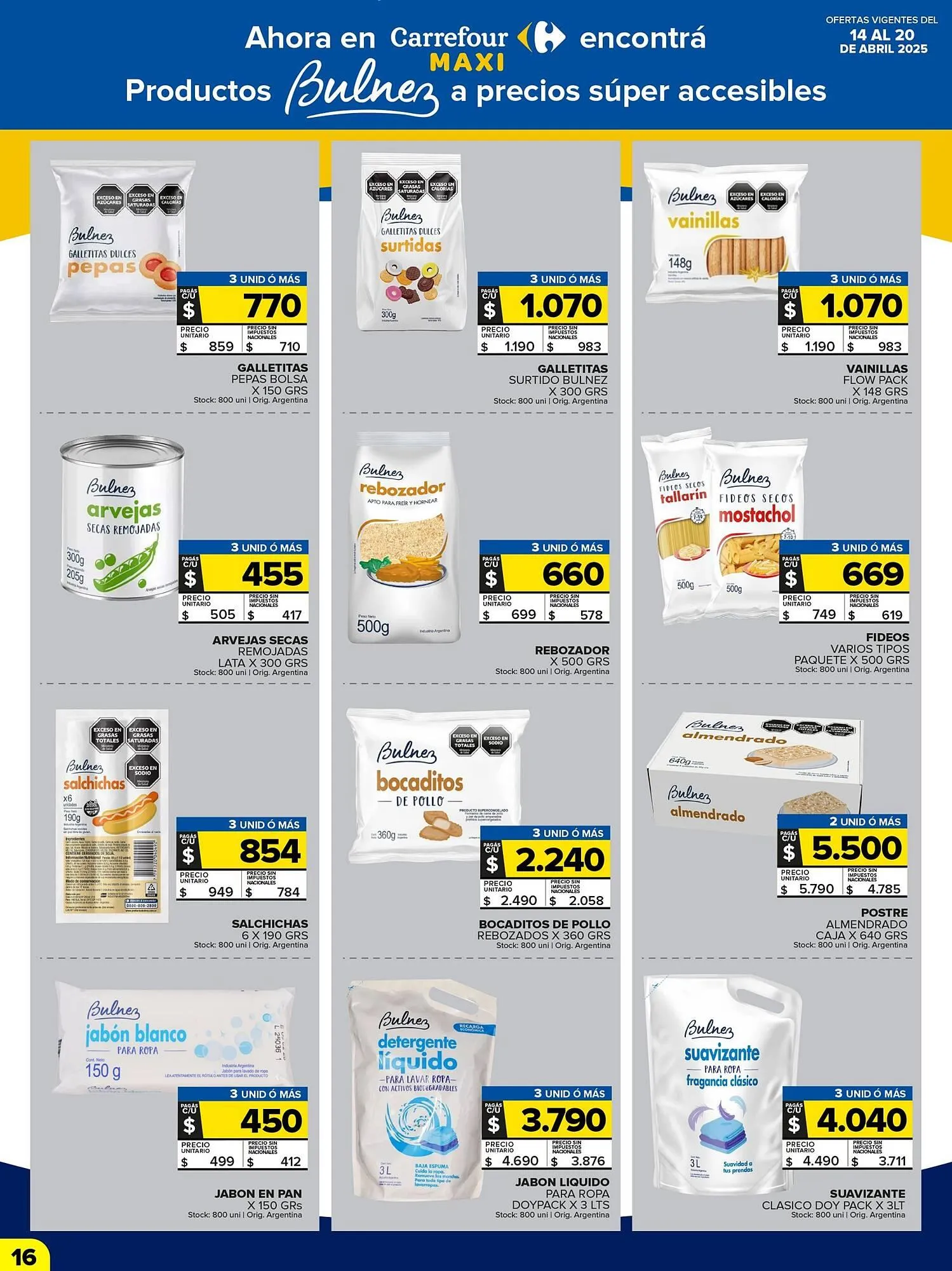 Ofertas de Catálogo Carrefour Maxi 14 de abril al 21 de abril 2025 - Página 12 del catálogo