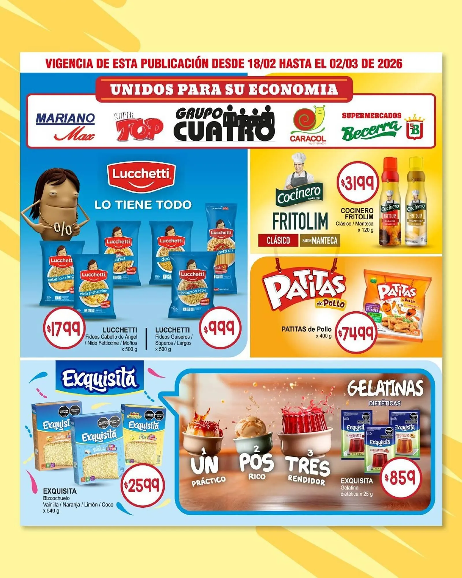 Ofertas de Catálogo Supermercados Caracol 20 de febrero al 2 de marzo 2026 - Página 3 del catálogo