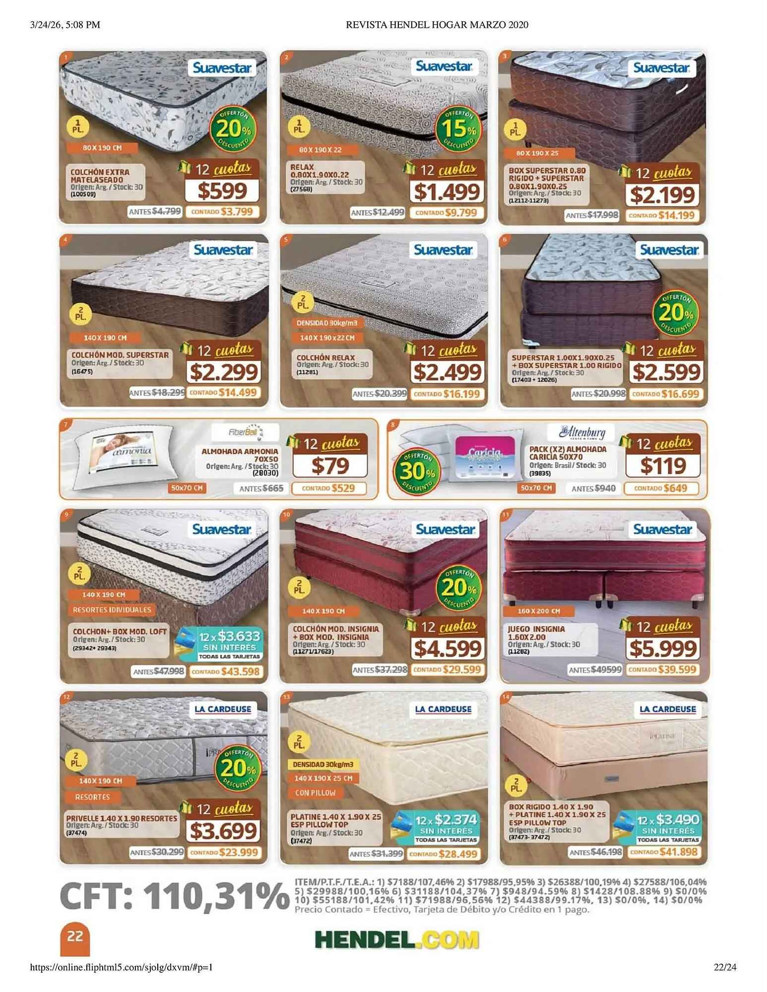 Ofertas de Catálogo Hendel 24 de marzo al 31 de marzo 2026 - Página 22 del catálogo