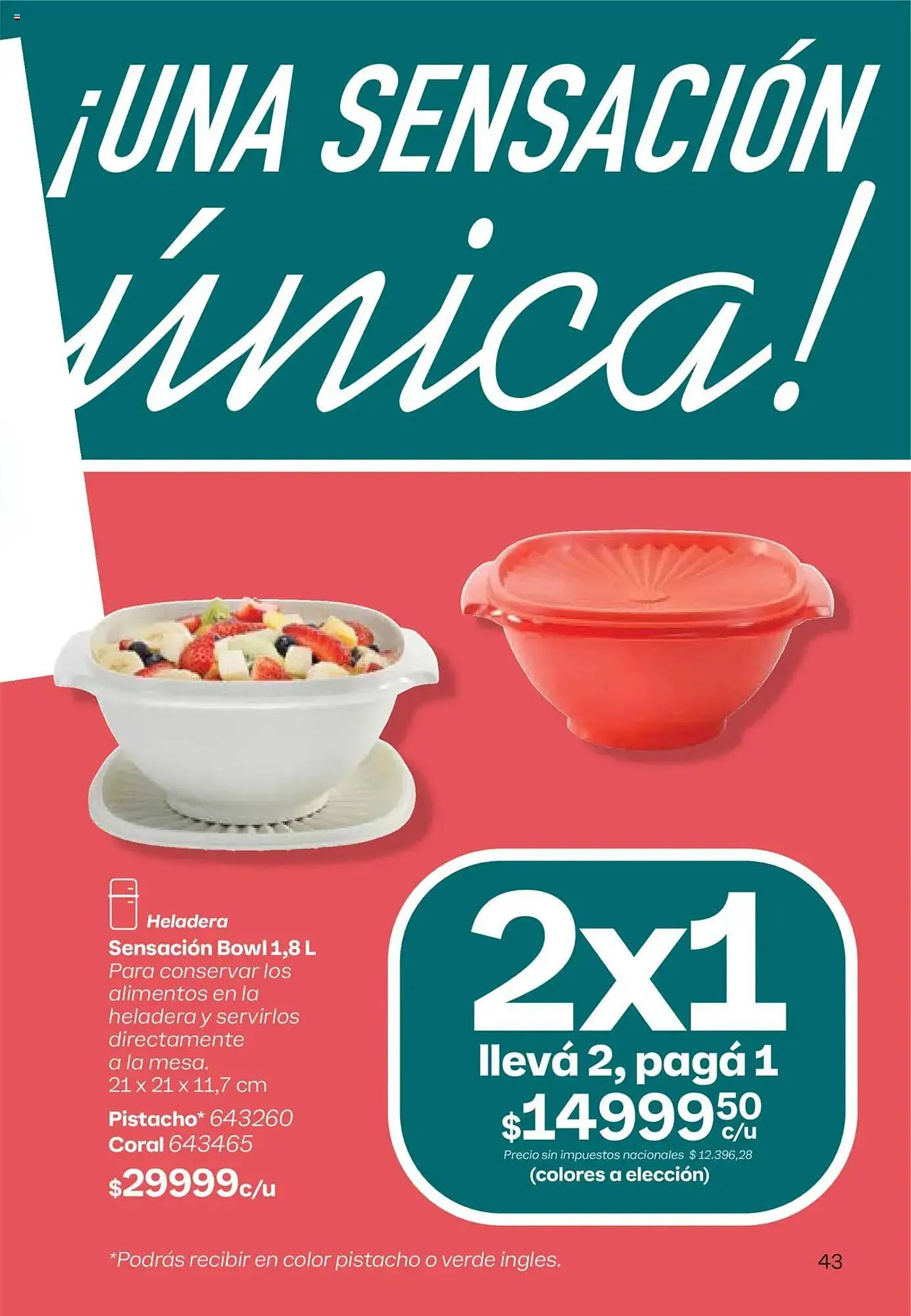 Ofertas de Folleto Tupperware 13 de octubre al 3 de noviembre 2025 - Página 44 del catálogo