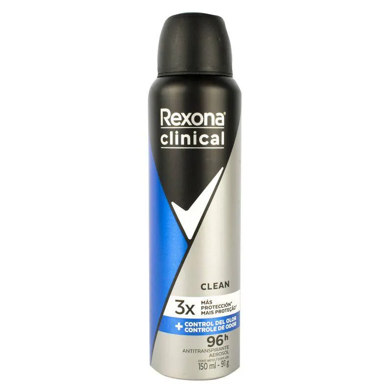 Desodorante Rexona Aero Clin Clean 96H Men 150ml