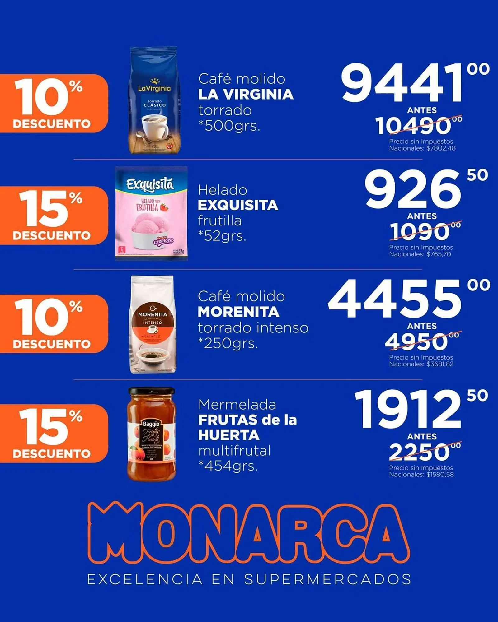 Ofertas de Catálogo Supermercados Monarca 5 de junio al 30 de junio 2025 - Página 8 del catálogo