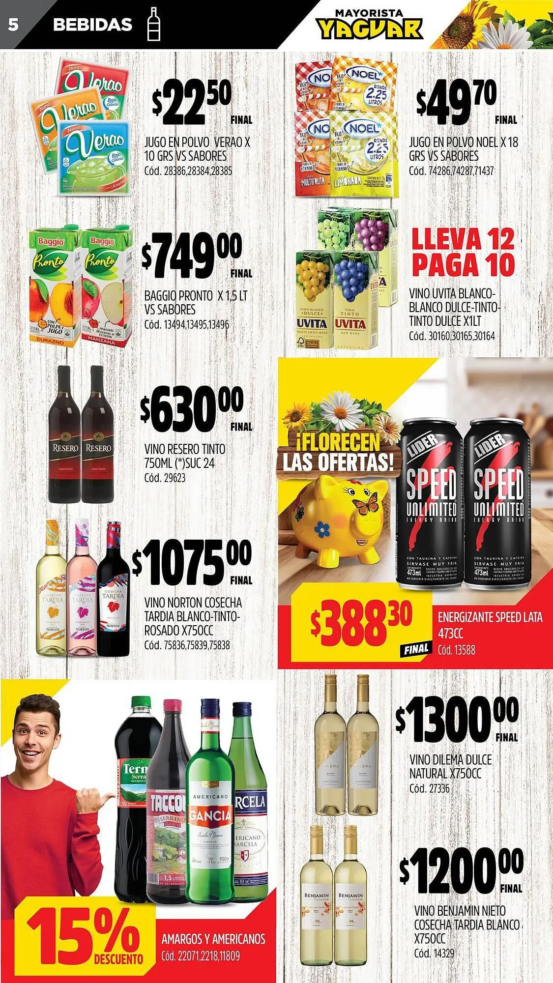 Ofertas de Catálogo Supermercados Yaguar 25 de septiembre al 30 de septiembre 2023 - Página 5 del catálogo