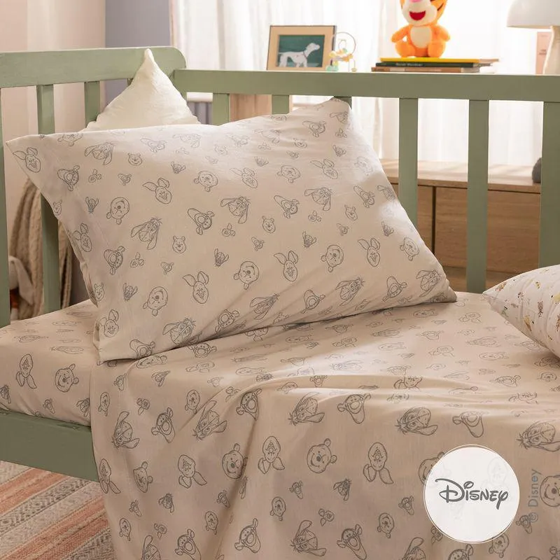 Juego de Sábanas Cuna Funcional Caras Winnie Pooh