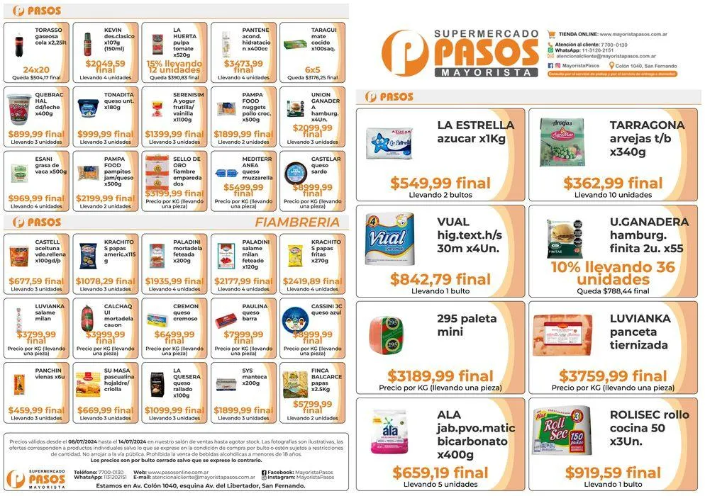 Catálogo Supermercados Pasos - 1