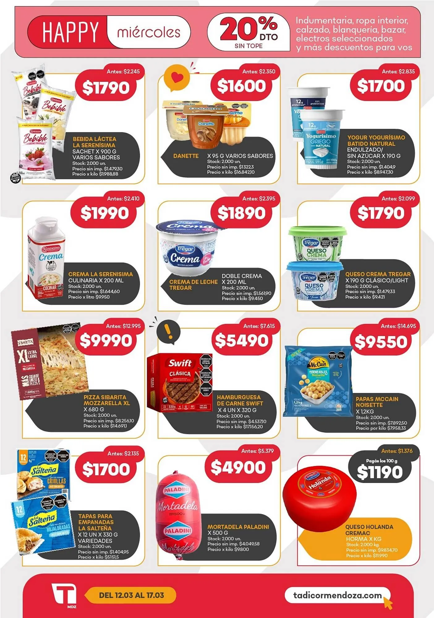 Ofertas de Catálogo Supermercados Tadicor 11 de marzo al 18 de marzo 2026 - Página 9 del catálogo