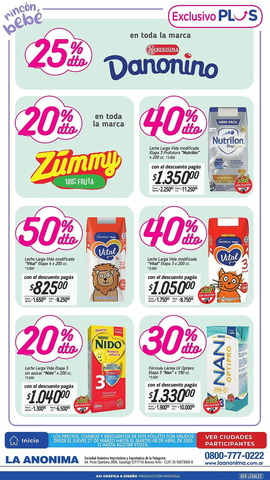 Ofertas de Catálogo La Anonima 27 de marzo al 8 de abril 2025 - Página 18 del catálogo