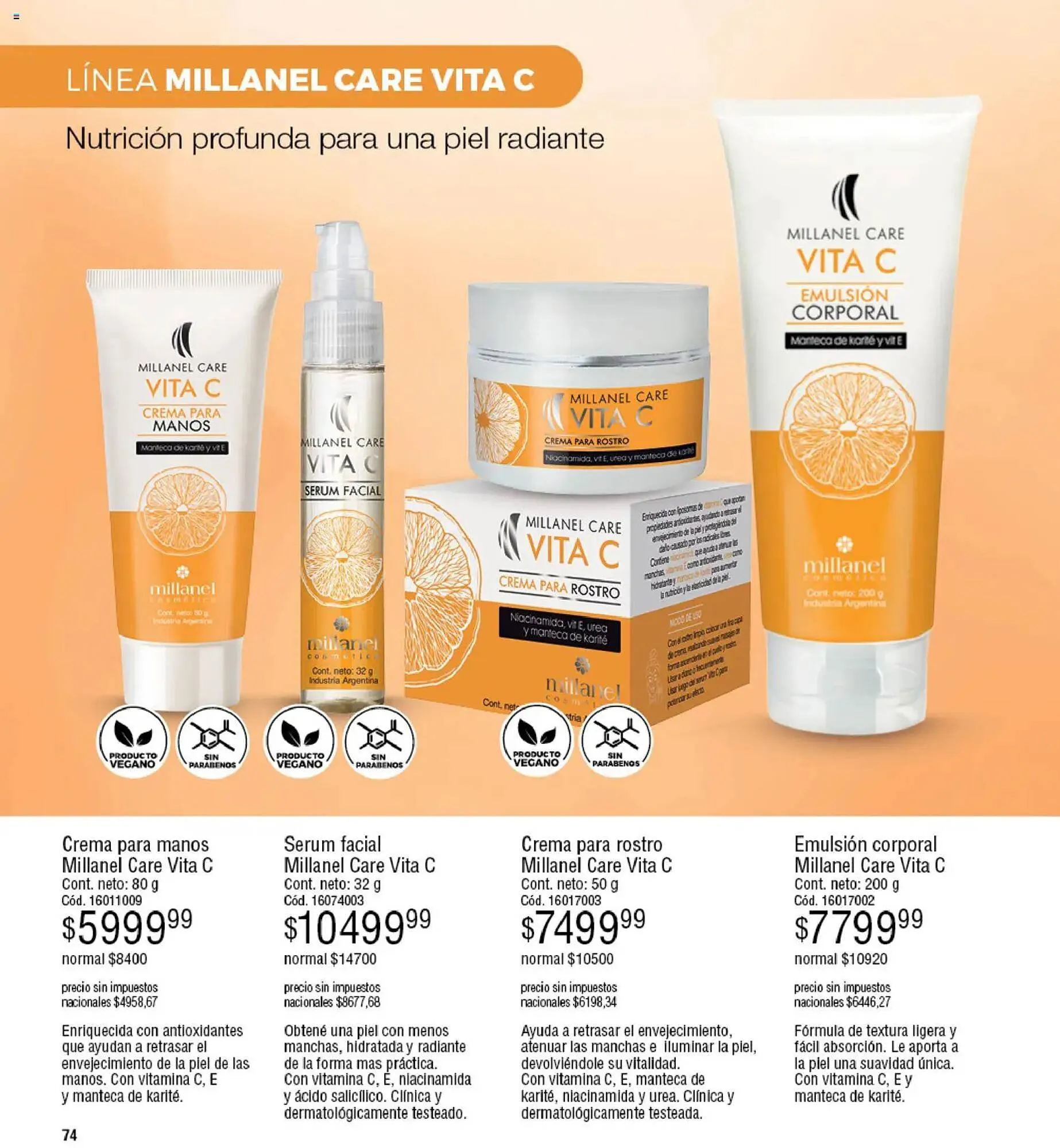 Ofertas de Catálogo Millanel Cosmética 27 de abril al 25 de mayo 2026 - Página 74 del catálogo