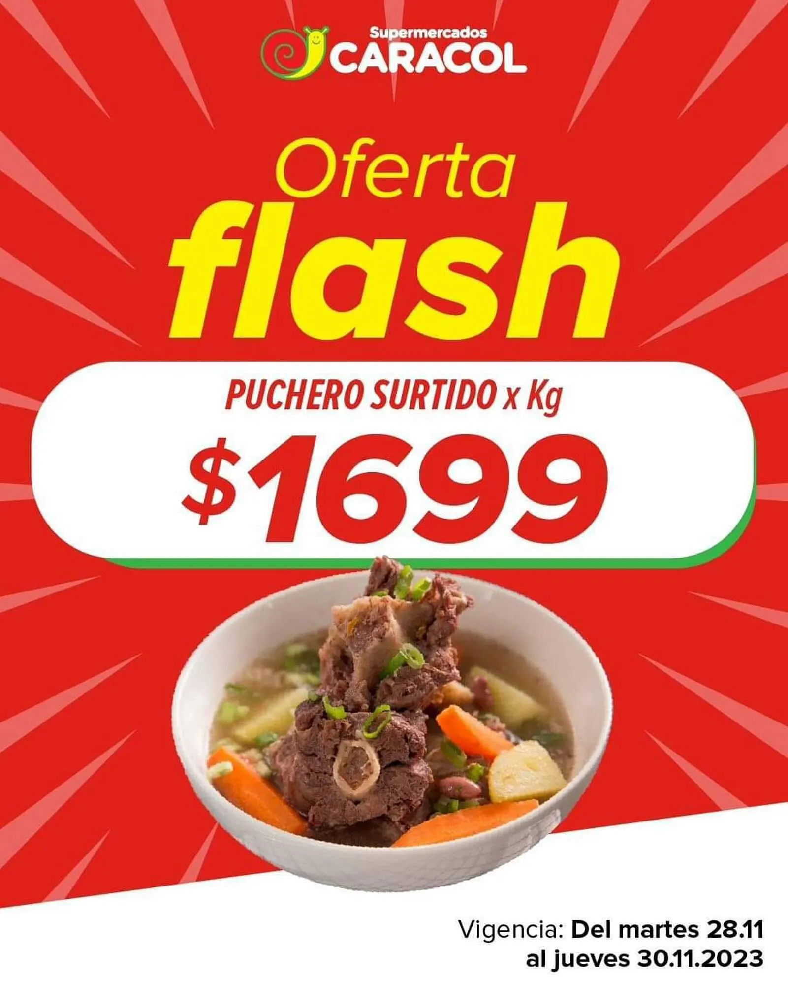 Ofertas de Catálogo Supermercados Caracol 28 de noviembre al 30 de noviembre 2023 - Página 1 del catálogo