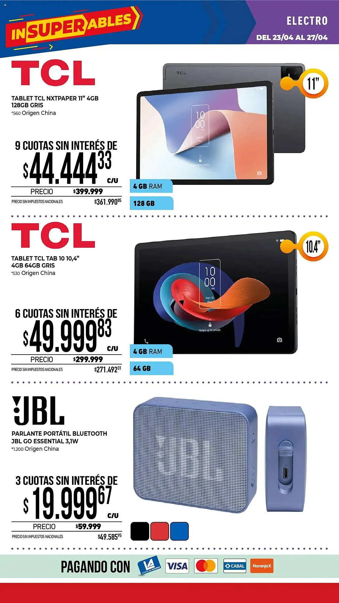 Ofertas de Catálogo La Anonima 23 de abril al 3 de mayo 2026 - Página 35 del catálogo