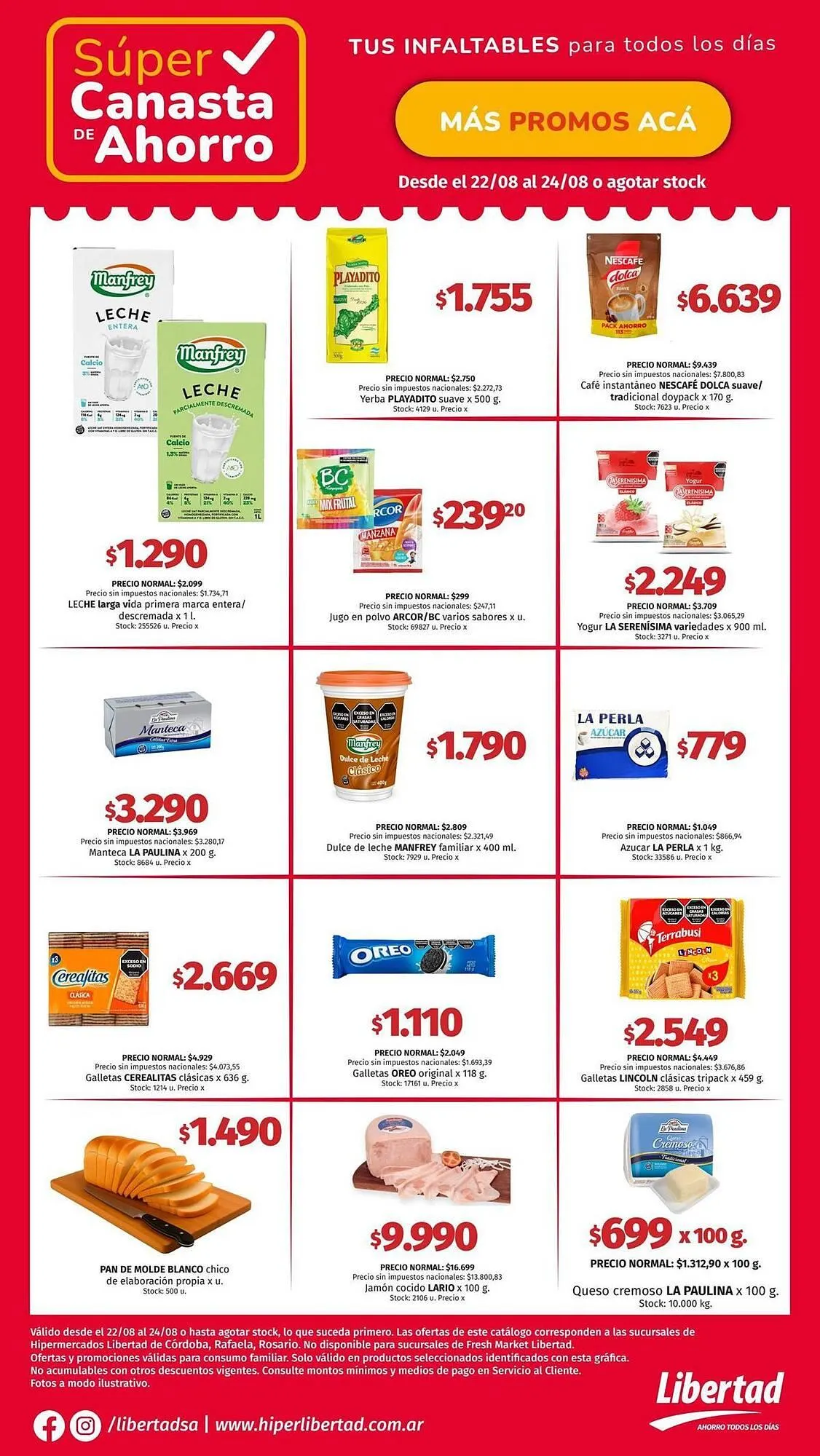 Ofertas de Catálogo Hipermercado Libertad 22 de agosto al 24 de agosto 2025 - Página 3 del catálogo