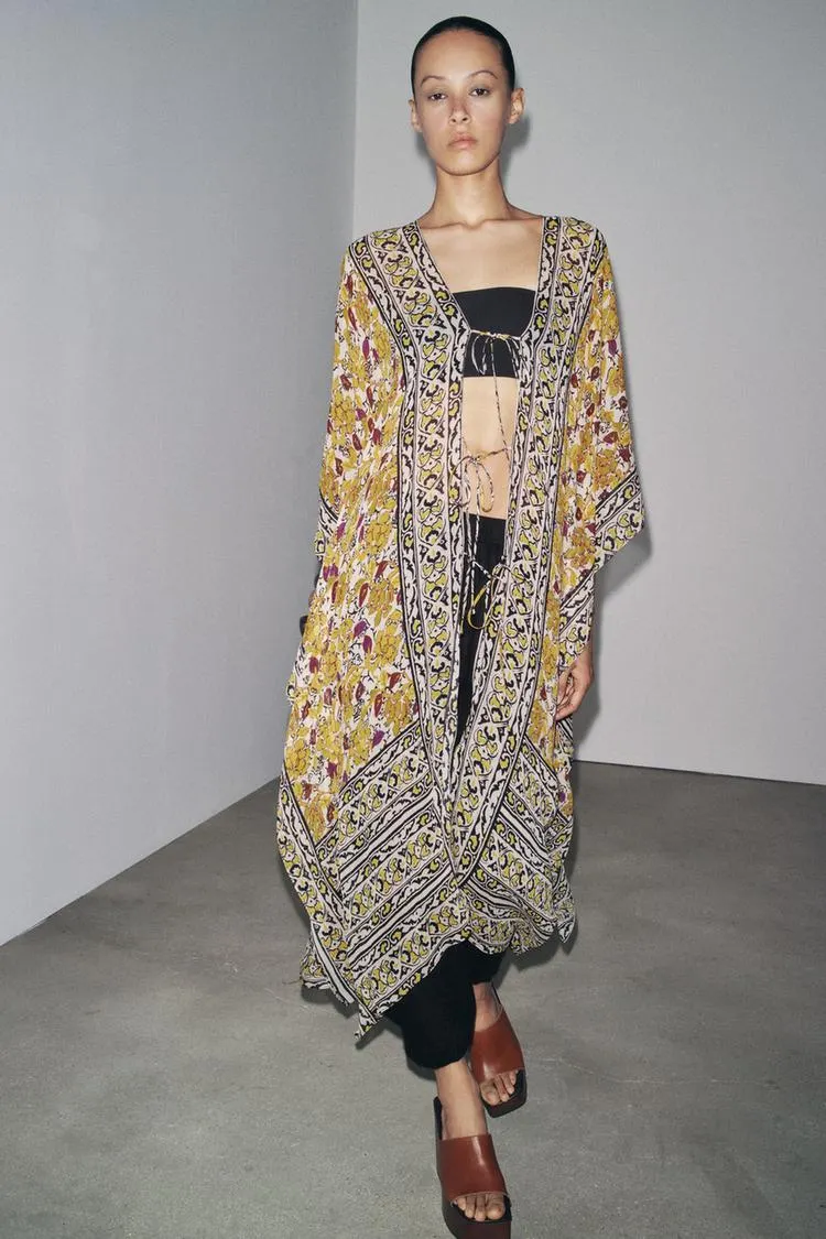 VESTIDO KAFTÁN ESTAMPADO ZW COLLECION