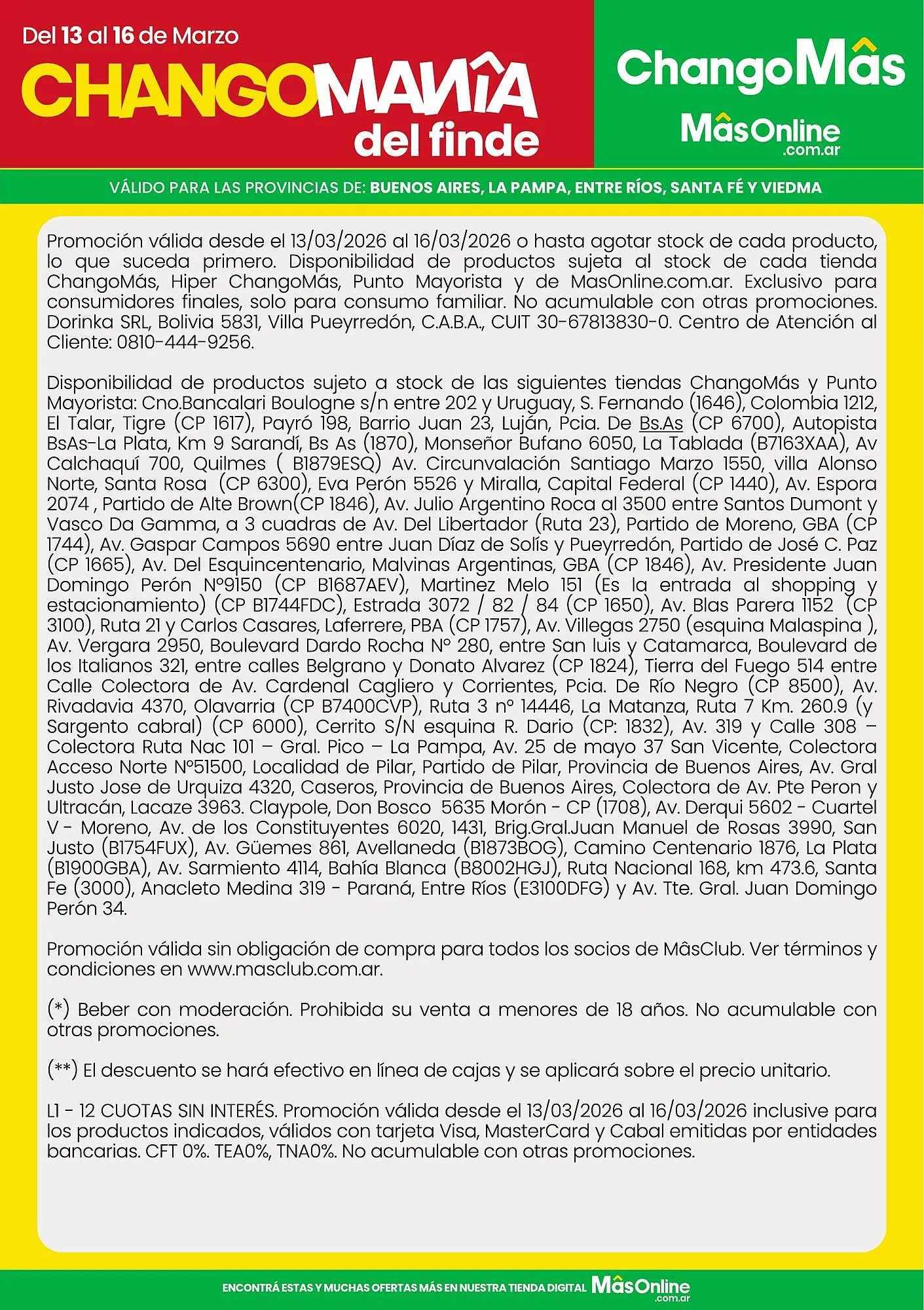 Ofertas de Catálogo Changomas 13 de marzo al 16 de marzo 2026 - Página 2 del catálogo