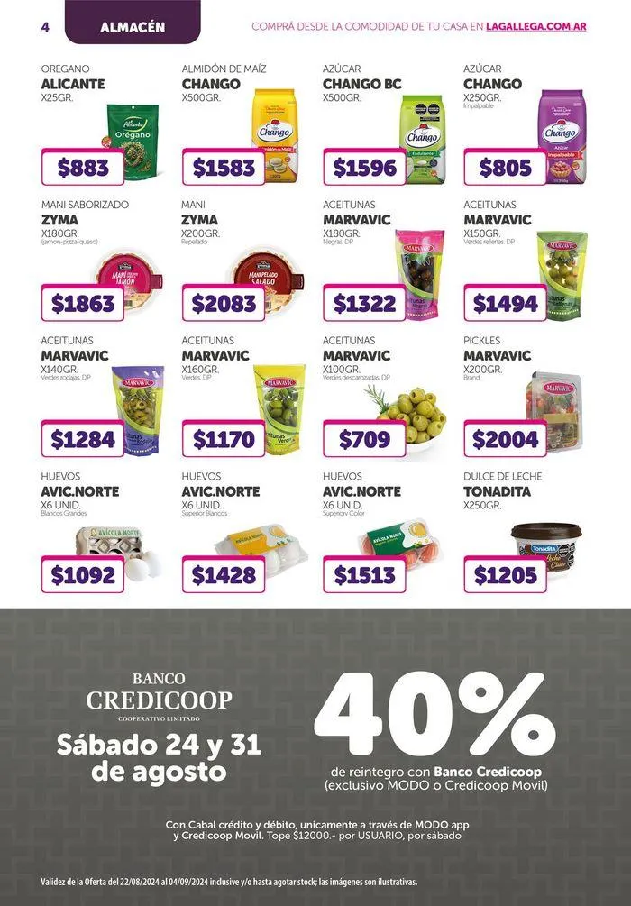 Ofertas de Ofertas de La Gallega Supermercados 26 de agosto al 4 de septiembre 2024 - Página 4 del catálogo