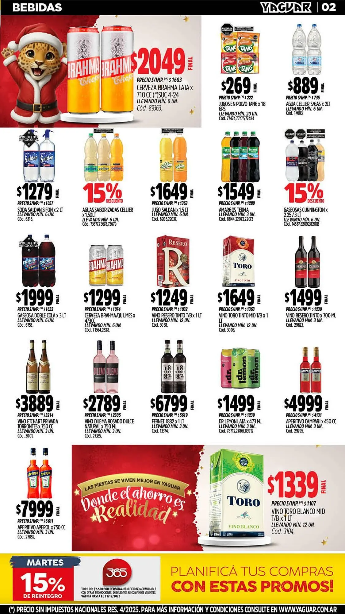 Ofertas de Catálogo Supermercados Yaguar 31 de diciembre al 4 de enero 2026 - Página 2 del catálogo
