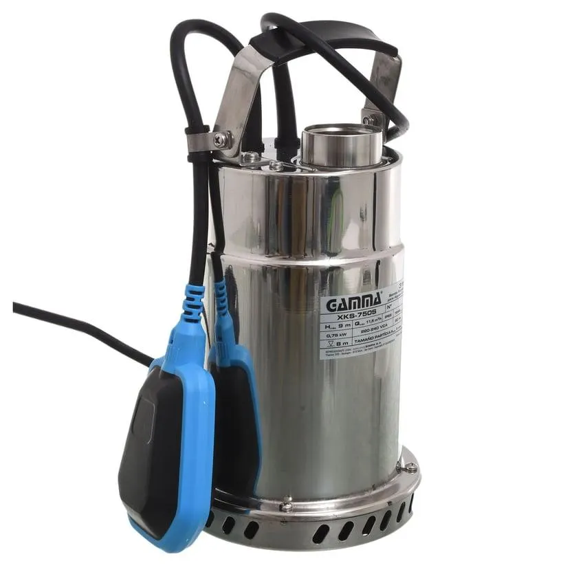 Bomba Sumergible de acero inoxidable para aguas Limpias 750 w