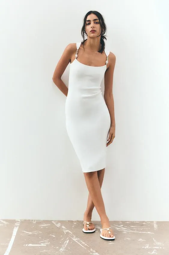 VESTIDO PUNTO LISO BOLAS