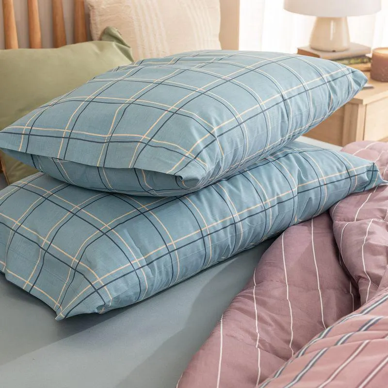 Set de Fundas de Almohada Algodón Peinado Doble