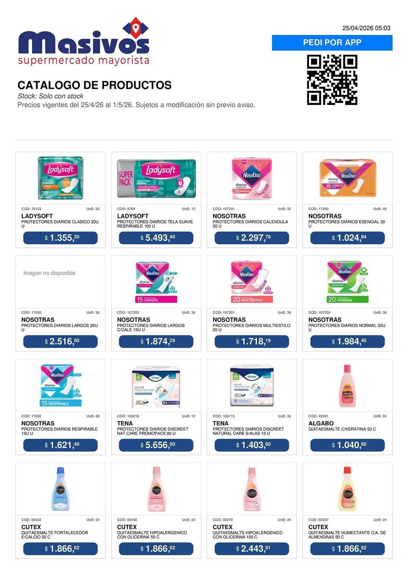 Ofertas de Catálogo Masivos 25 de abril al 1 de mayo 2026 - Página 118 del catálogo