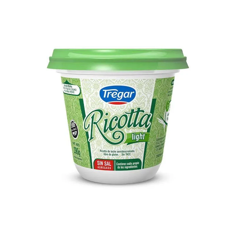Ricotta Light Tregar X 290 Grs